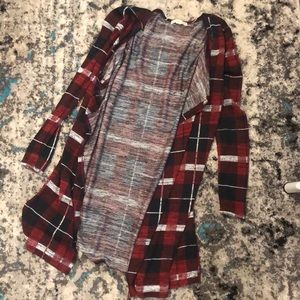 Plaid cardigan